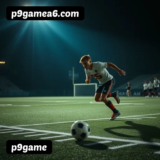 App p9game para iOS e Android — interface mobile, login biométrico e PIX integrado